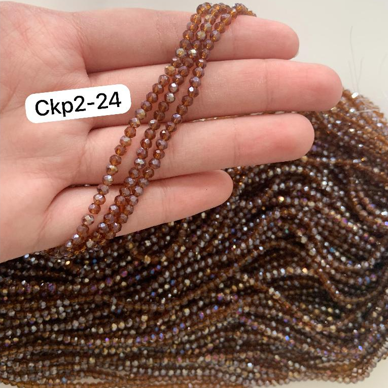 CEKO PAO 2MM / CEKO AB PELANGI BULAT / KRISTAL CEKO BULAT / MANIK CEKO PAO / MANIK CEKO BULAT