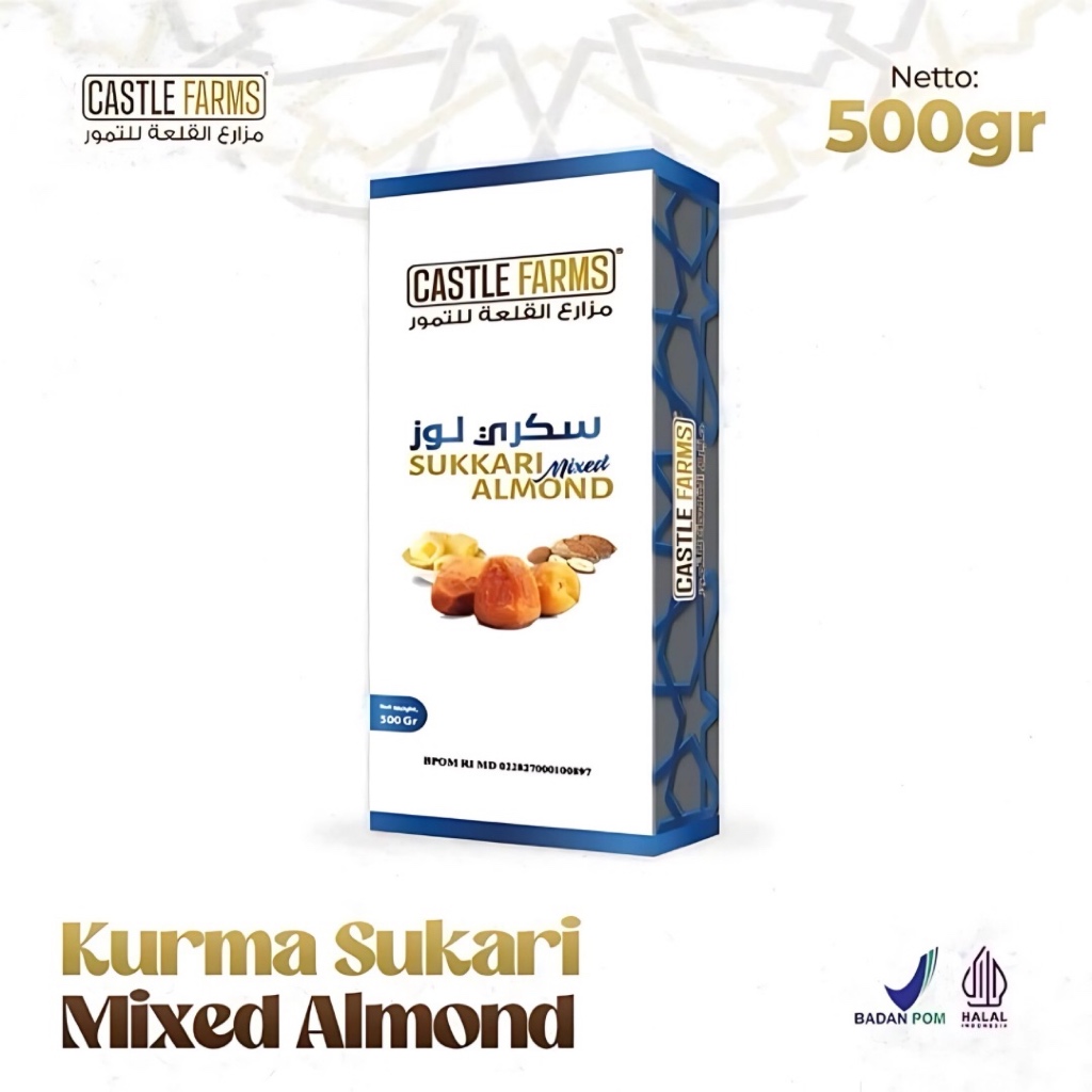 

Castle Farms Sukkari Mixed Almond 500gr