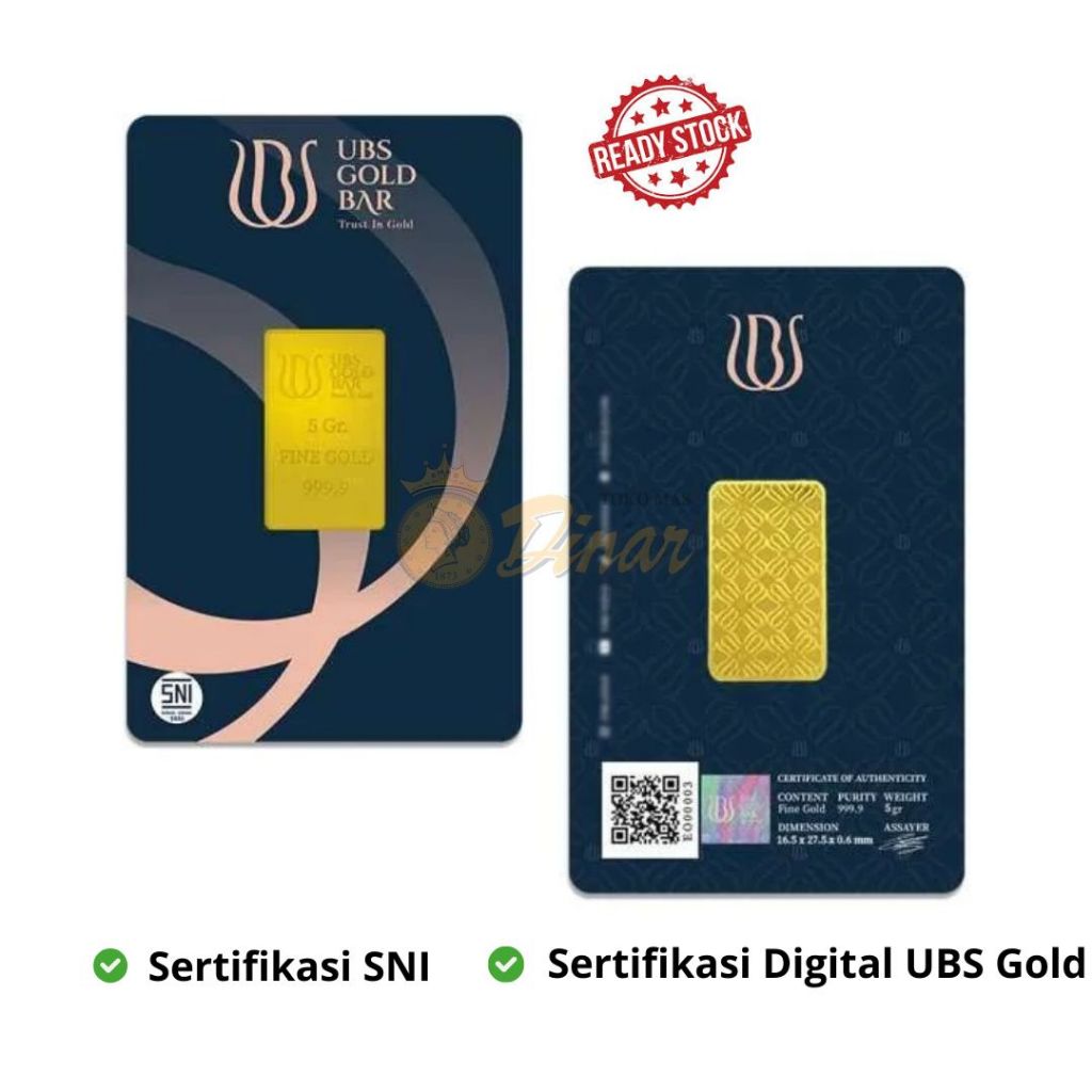 Logam Mulia UBS 3gr , 5gr & 10 gr