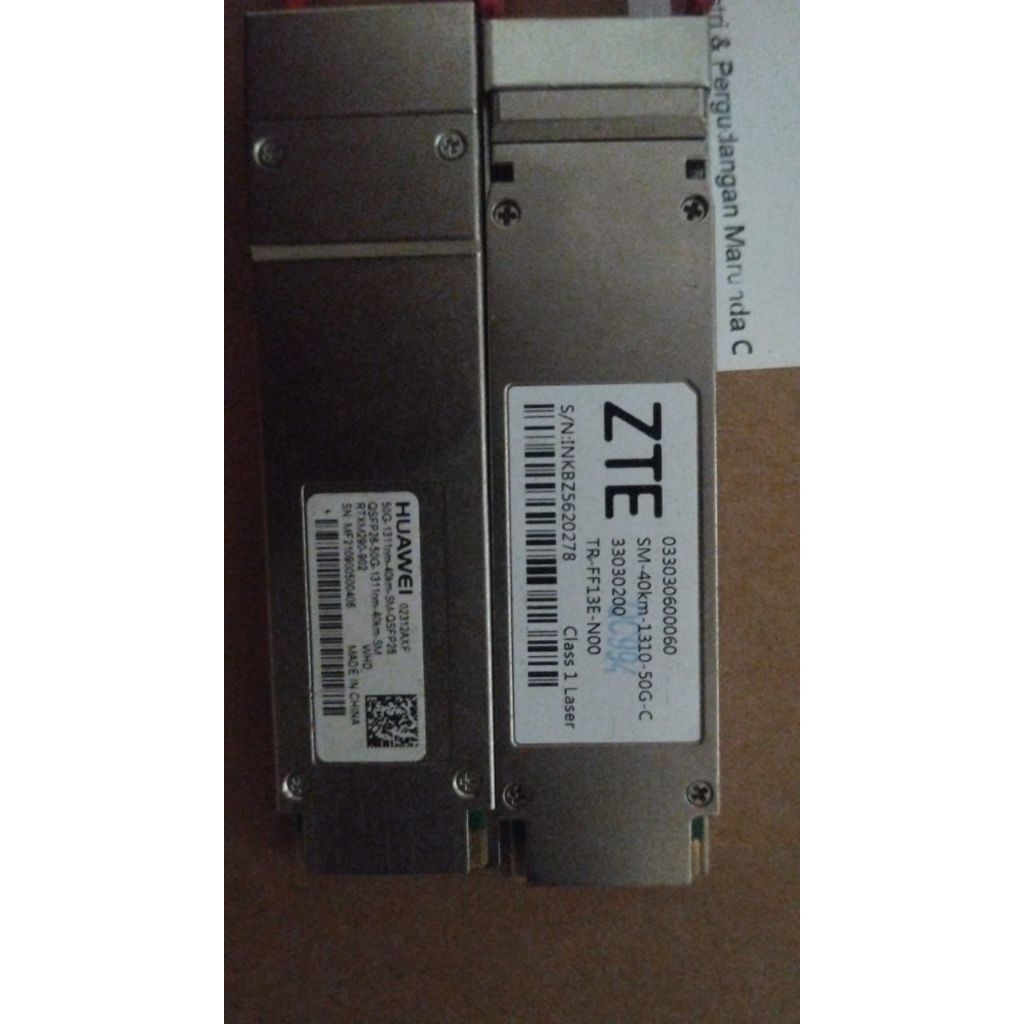 QSFP  50G 40KM sepasang zte dan huawei