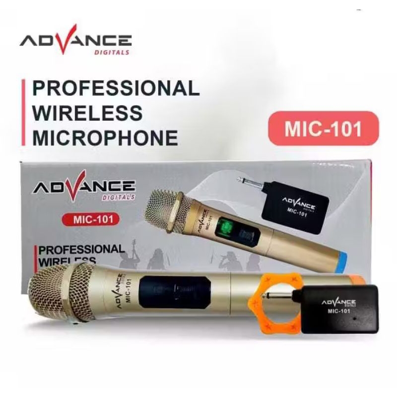 Mic wireless Advance MIC-101 single mic/Microphone Advance wireless MIC-101 PRO