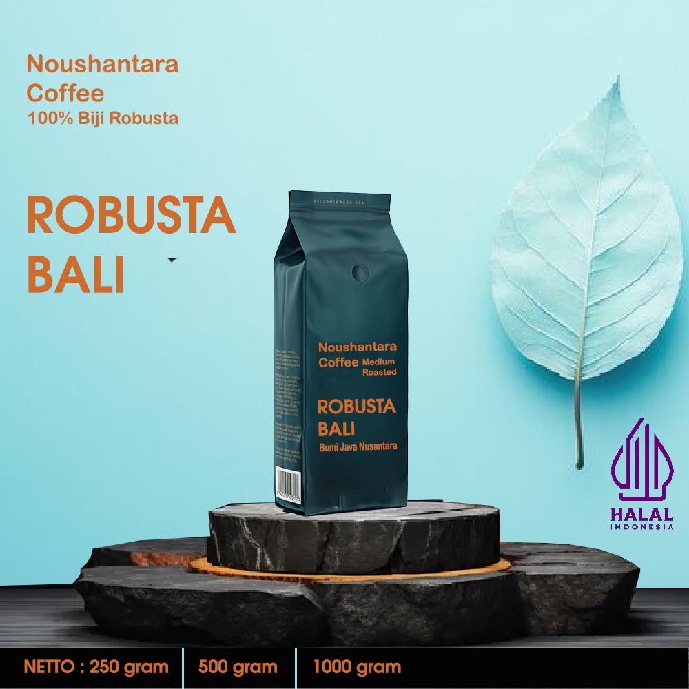 

Biji Kopi Robusta Bali Robusta Natural Medium Roasted Bean Bubuk Coffee Noushantara Coffee by Bumi Java Nusantara