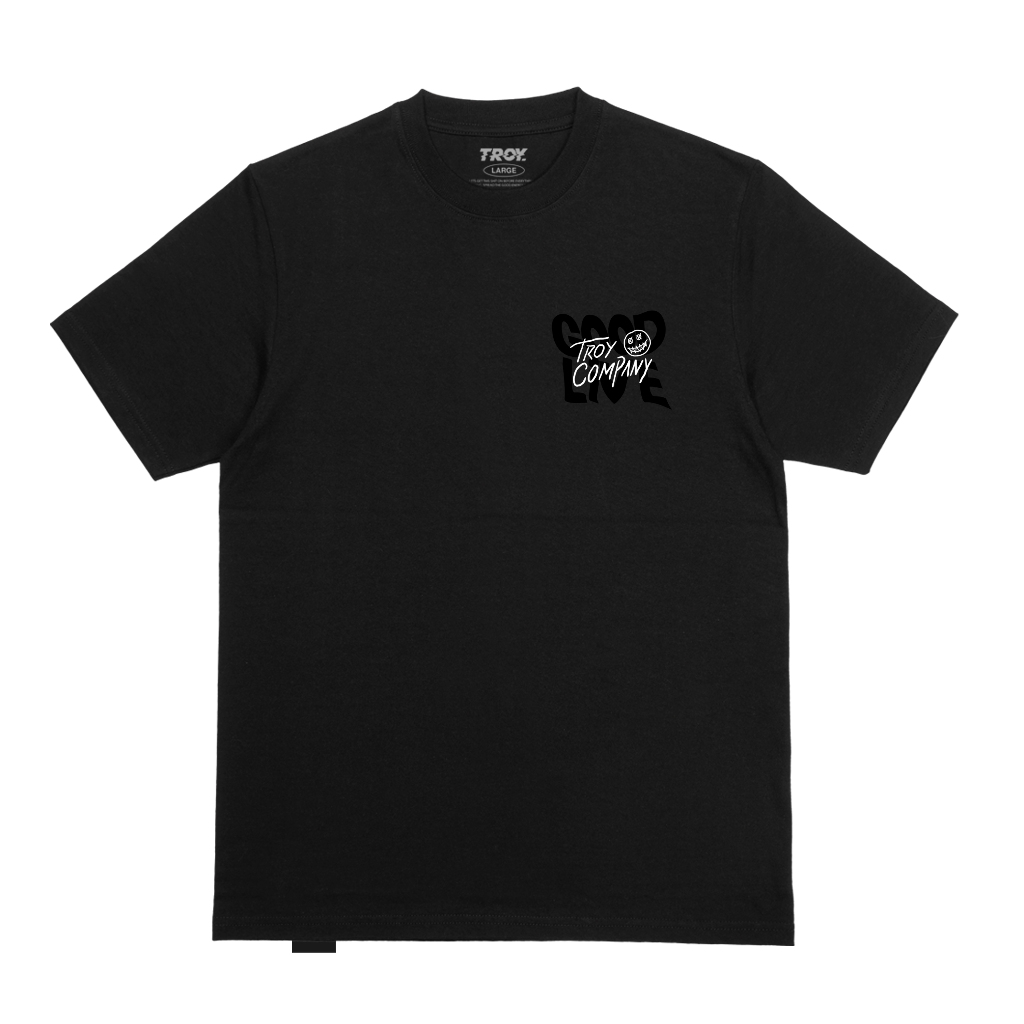 Troy Company Tshirt Black Good Live - Kaos Pria Lengan Pendek Hitam MT 2718