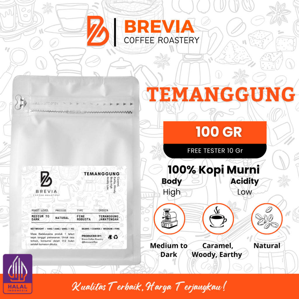 

Kopi Robusta Temanggung Asli Original 100g Bubuk/Biji