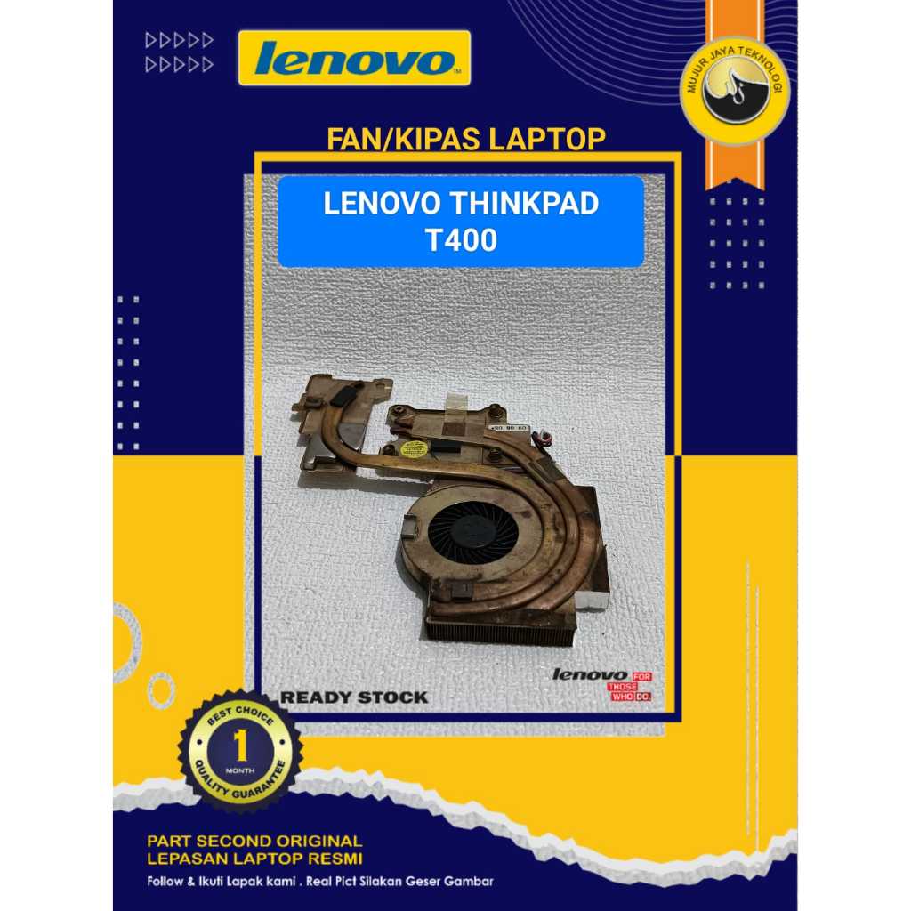 Fan HSF Heatsing Kipas Cooler Laptop Lenovo  IBM ThinkPad T400 45N6146 45N6147 Second Normal Tested