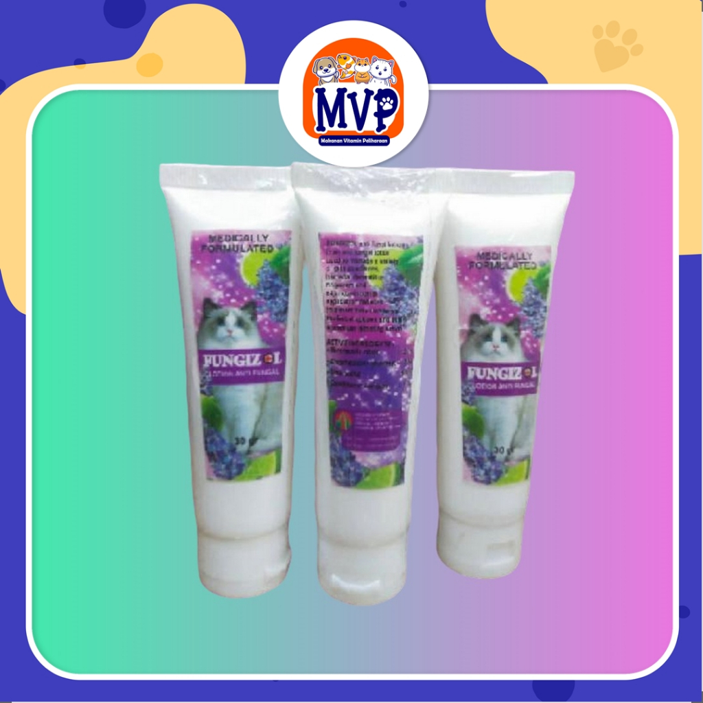 Fungizol Lotion Salep 30Gr - Salep Anti Jamur - Ringworm - Dermatitis Dll Pada Kucing Kitten
