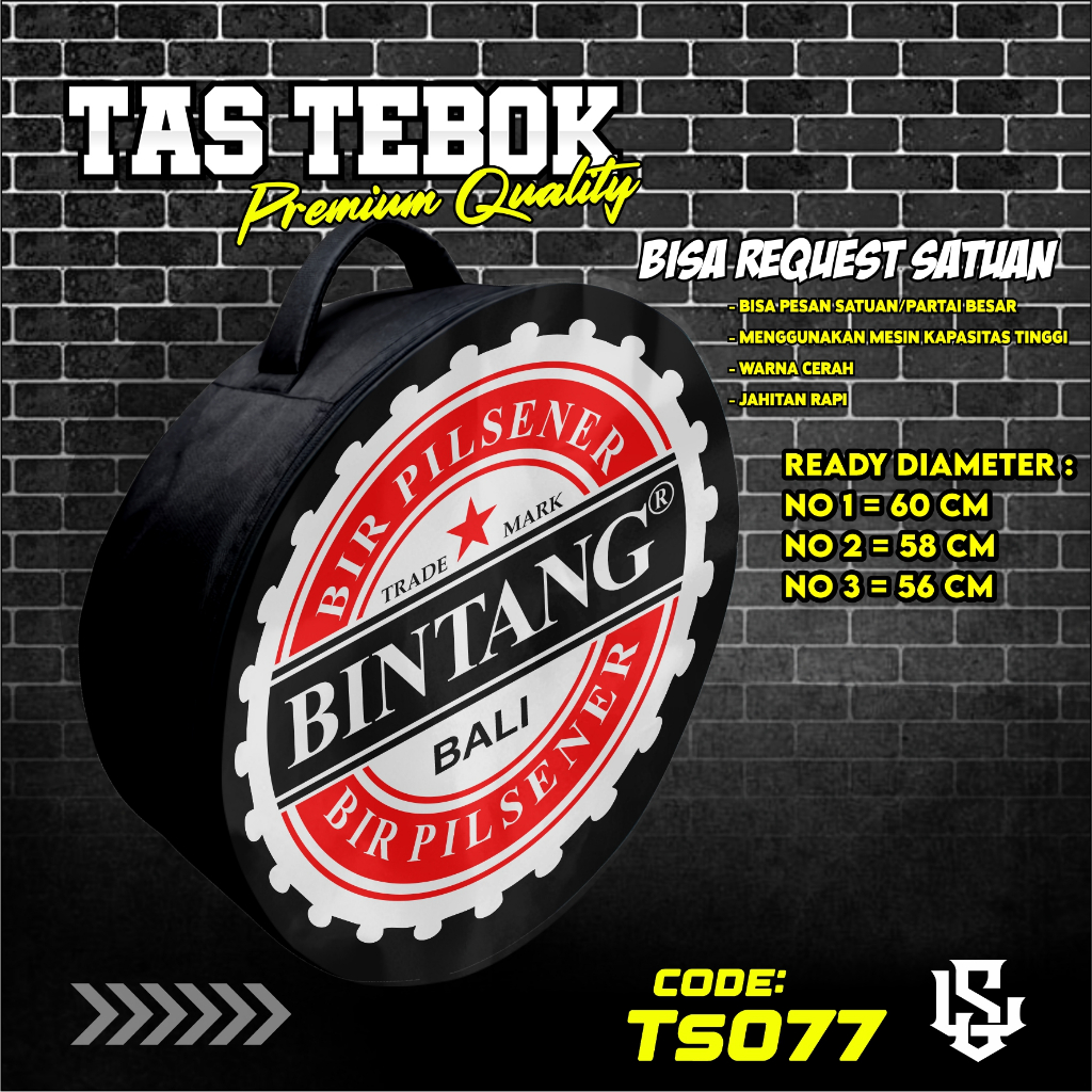 tas tebok murai motif BINTANG ransel gendong jinjing bawa tebok sangkar murai printing