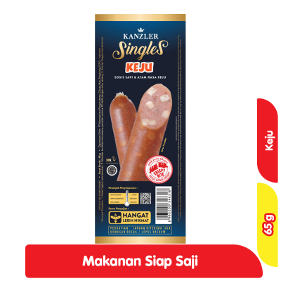 

Kanzler Singles Sosis Sapi & Ayam Keju 65 g