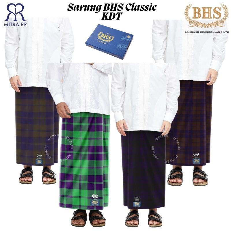Sarung BHS Classic Gold Motif KDT | Sarung BHS ORIGINAL Sarung Tenun Dewasa