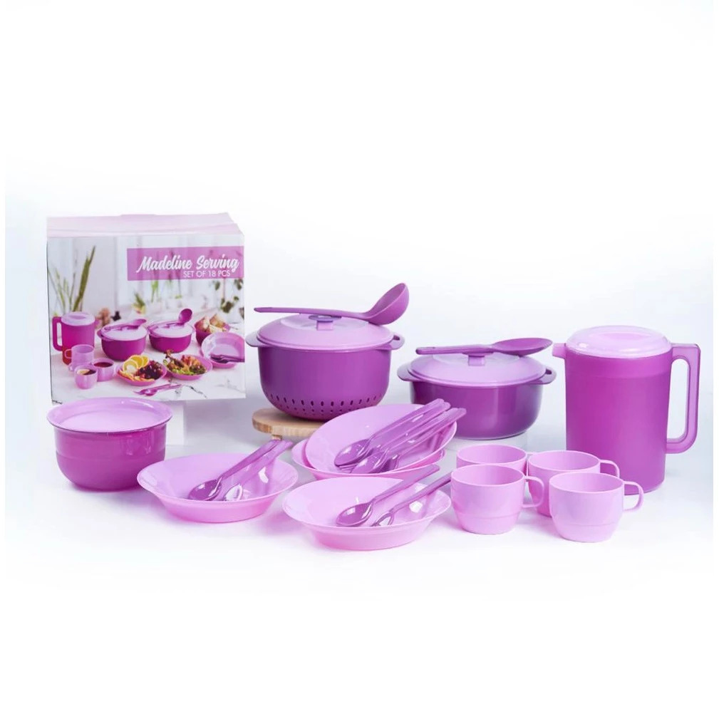 Madeline Serving Set Of 18 Pcs Wadah Makanan Piknik Set Prasmanan