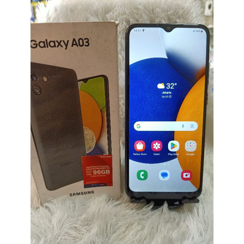 JUAL HP SECOND SAMSUNG A03 RAM 4/64 KOTAK