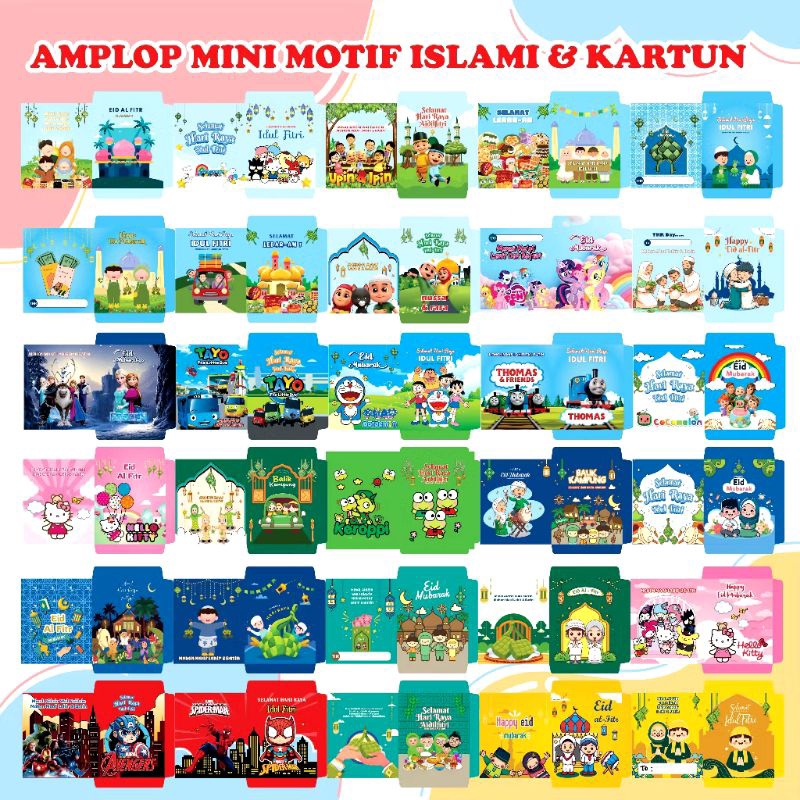 

Amplop Lebaran Ukuran Mini (ISI 10 PCS) Sudah Di Lem Siap Pakai