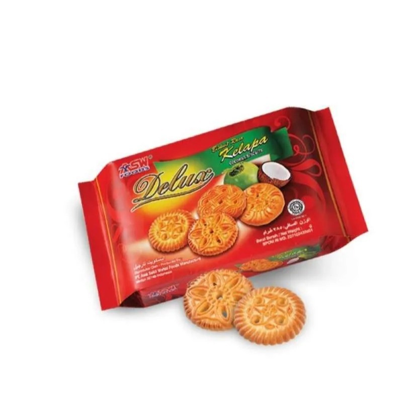 

DELUX Biskuit Kelapa 1 Pack isi 7 - Biskuit Murah
