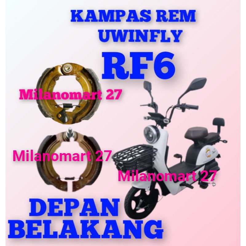 kampas rem uwinfly rf6 kampas rem sepeda listrik uwinfly RF6