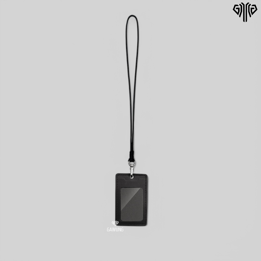 

ID Card Holder Lanyard Kulit Aws Kalung Name Tag Kantoran CHAWSS RB9