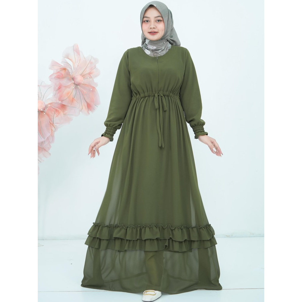 Gamis Ceruty Polos Alhaya