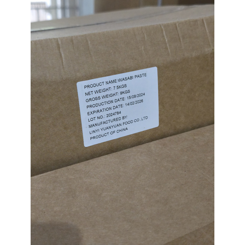 

RB WASABI PASTE PASTA WASABI 500 SACHET 2.5 GRAM PER PAK