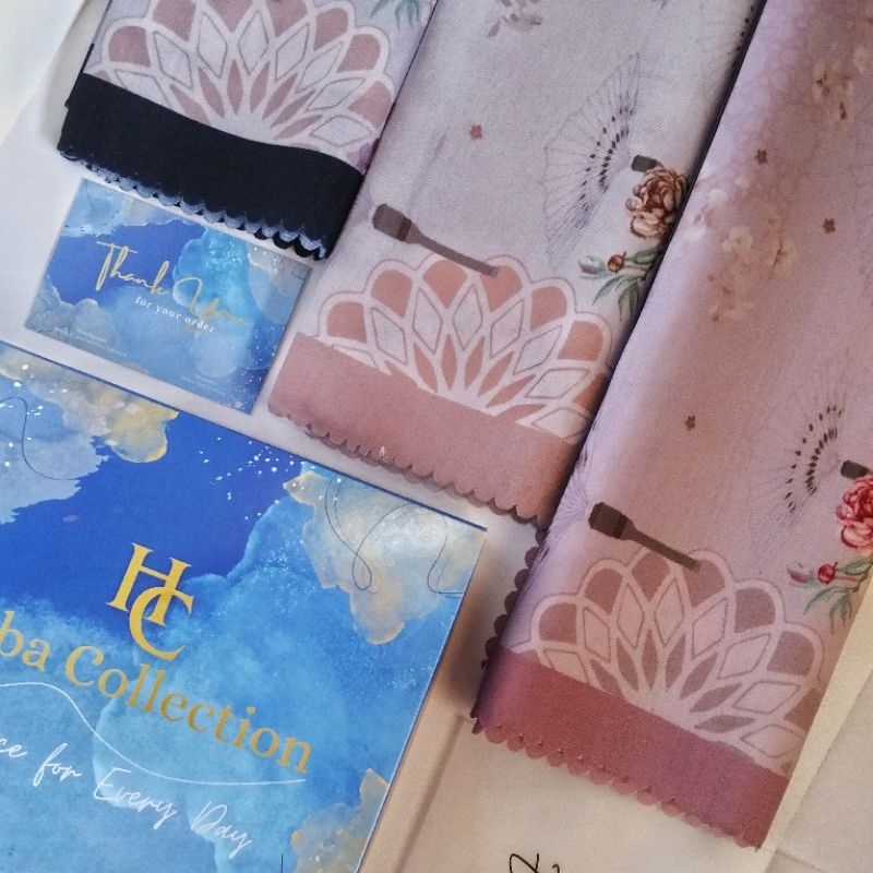 HIBA - Khadijah Series Hijab Voal Motif Free Box