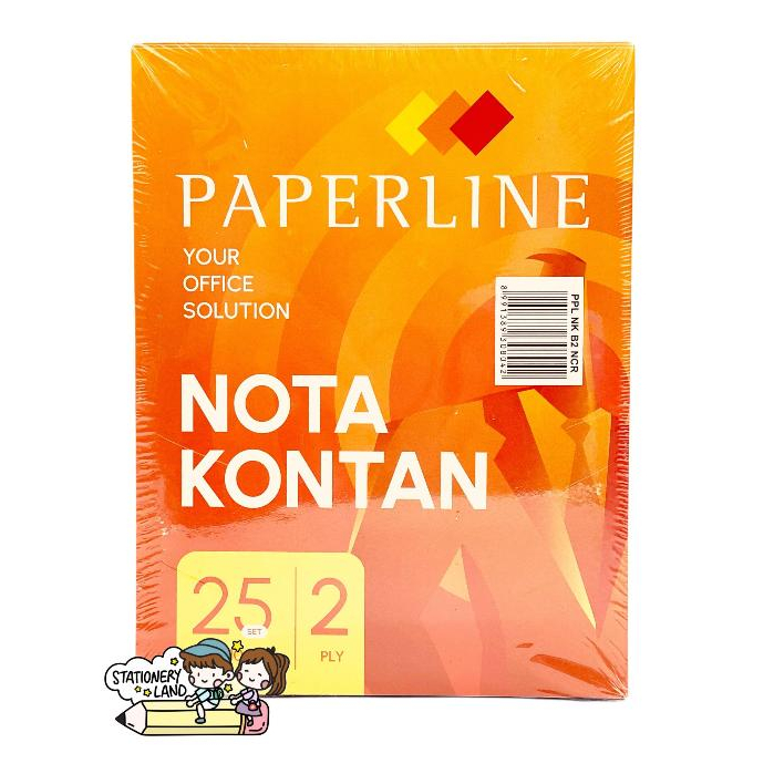 

( StaLand ) NOTA KONTAN PAPERLINE BESAR 2 PLY / Buku Nota Kontan PPL NCR Besar B2 2 PLY / 2 Rangkap