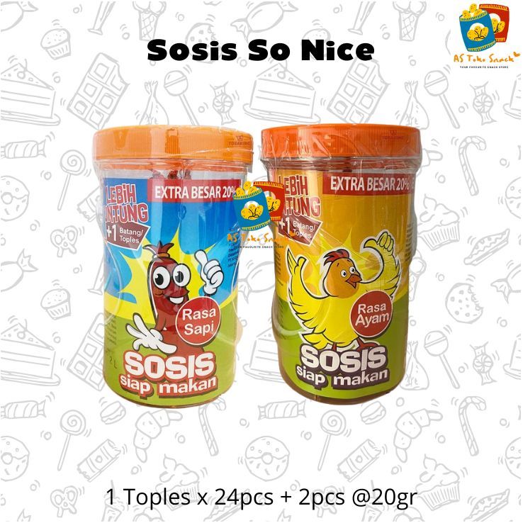 

Sosis So Nice (1 Toples 24pcs + 2pcs 20gr)