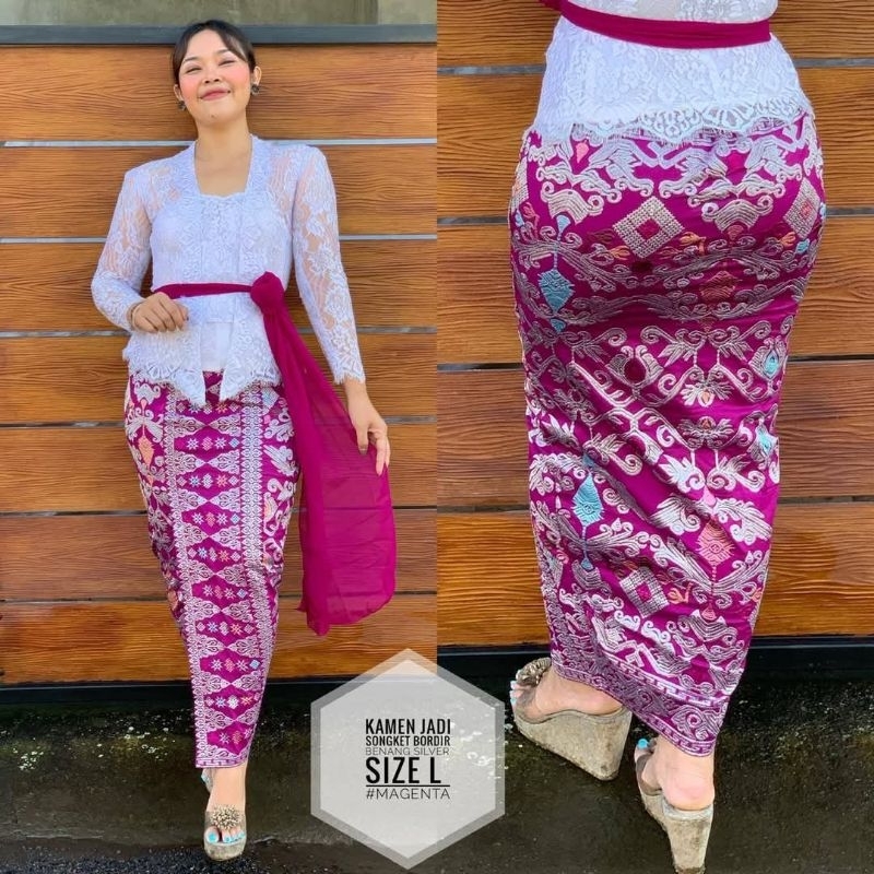 Kamen bordir full strait // kamen bordir songket bali//Kamen rok bali