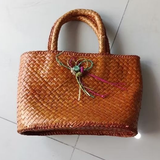 Tas Wanita Handbag piknik warna coklat muda
