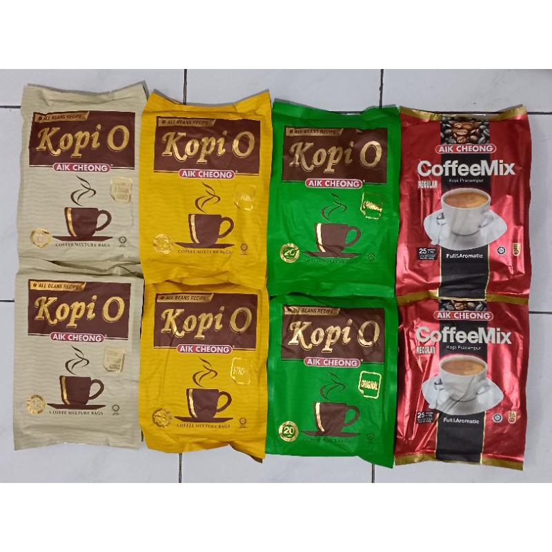 

Aik cheong Coffemix Kopi O Original Strong Creamer&sugar Added Coffe Mixture Bags Coffemix Regular Full Aromatic Malay