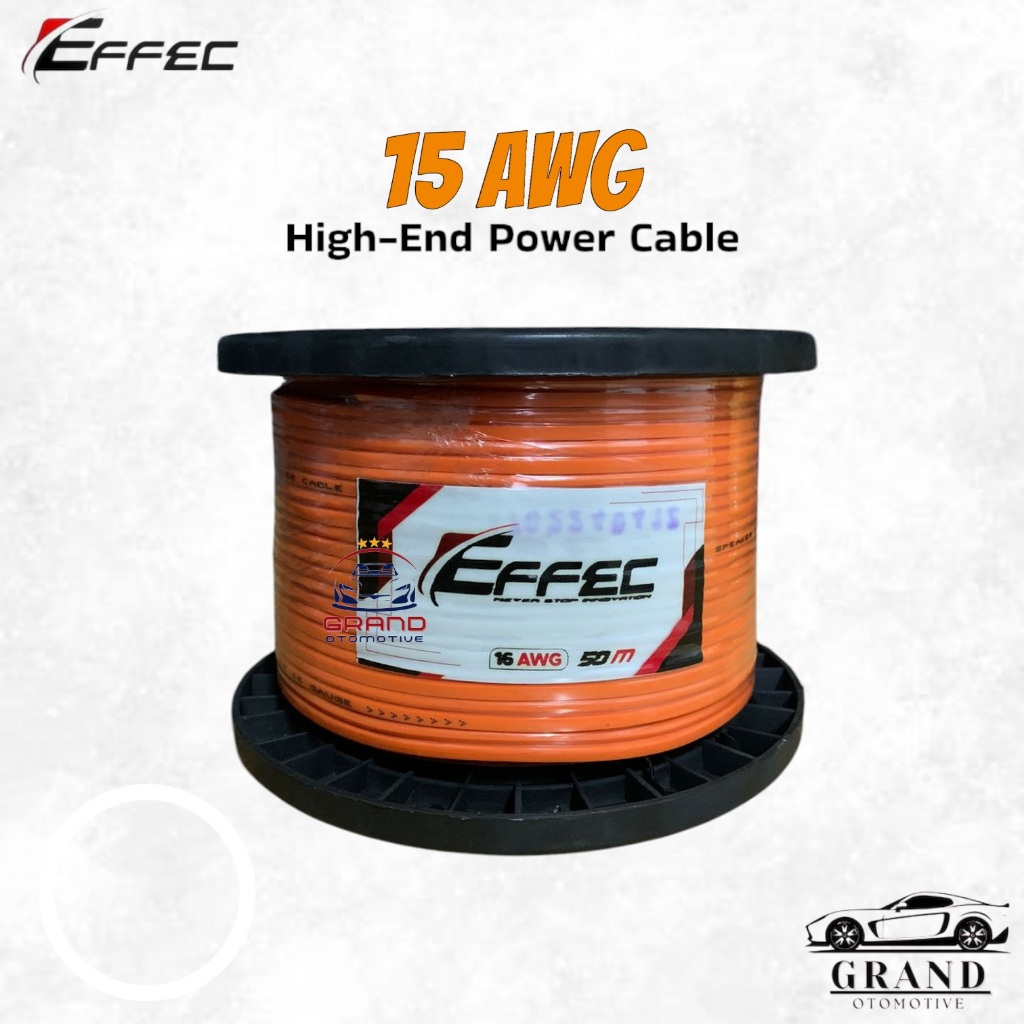 Kabel Speaker Audio EFFEC Orange 15 AWG 1 ROLL