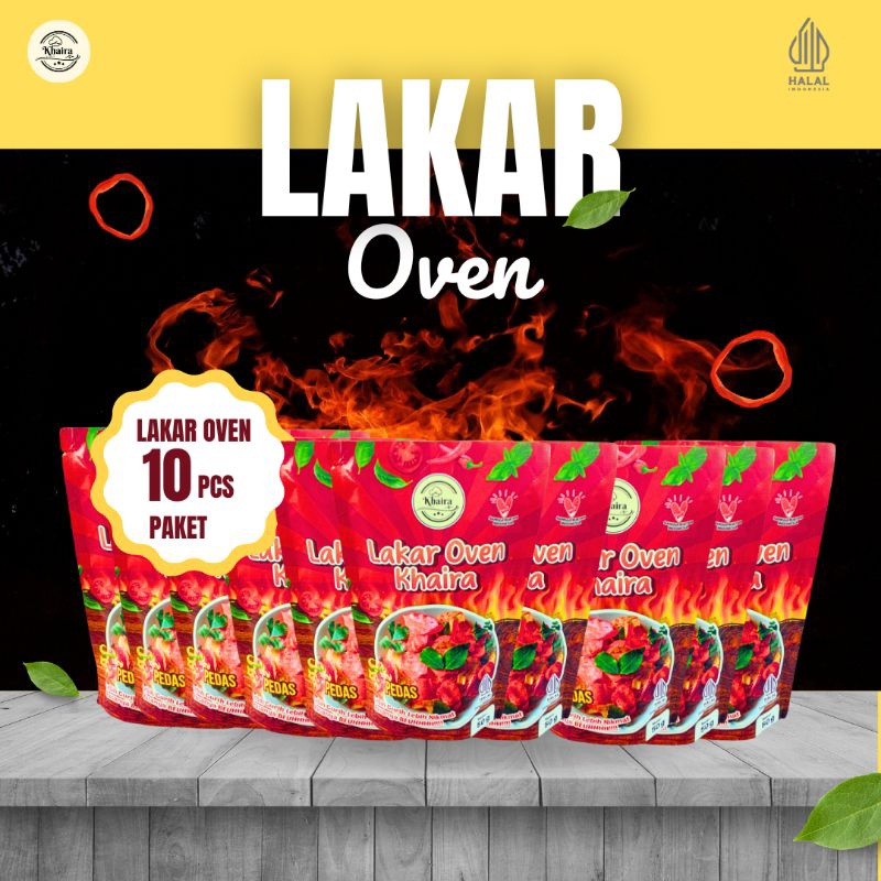 KhairaSnack Paket Isi 10Pcs Lakar Oven Pedas