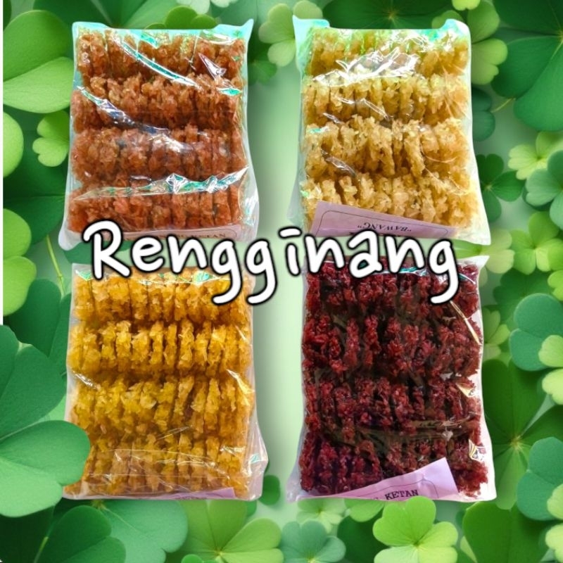 

rengginang mentah ketan banyuwagi camilan tradisional 500gram