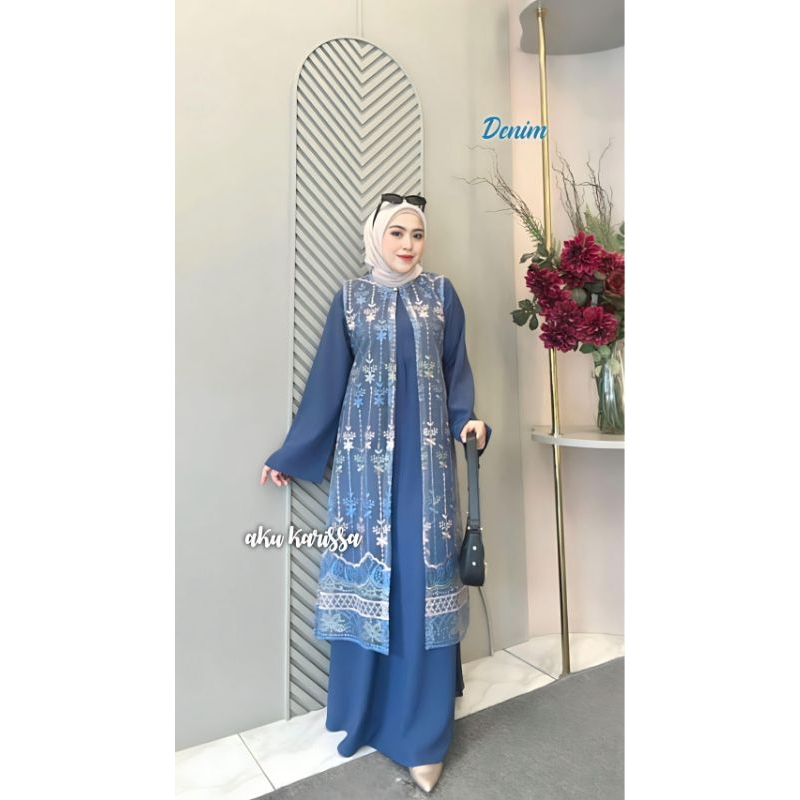[PRE ORDER] MARINA SET OUTER by AKU KARISSA / GAMIS MARINA / GAMIS OUTER LEPAS PASANG / GAMIS SABRIN