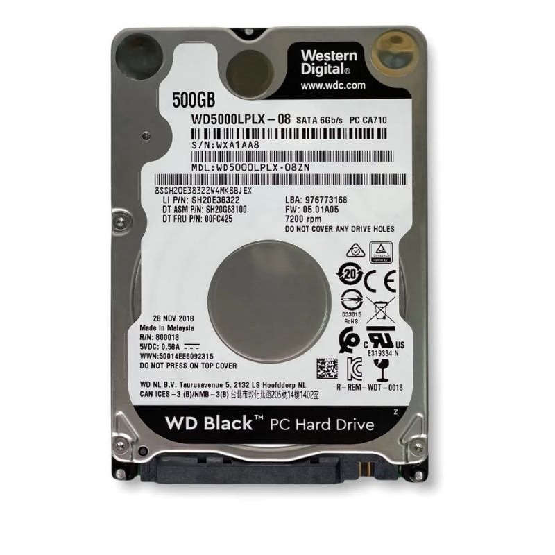 HARDISK INTERNAL 500GB WD BLACK HDD INTERNAL LAPTOP