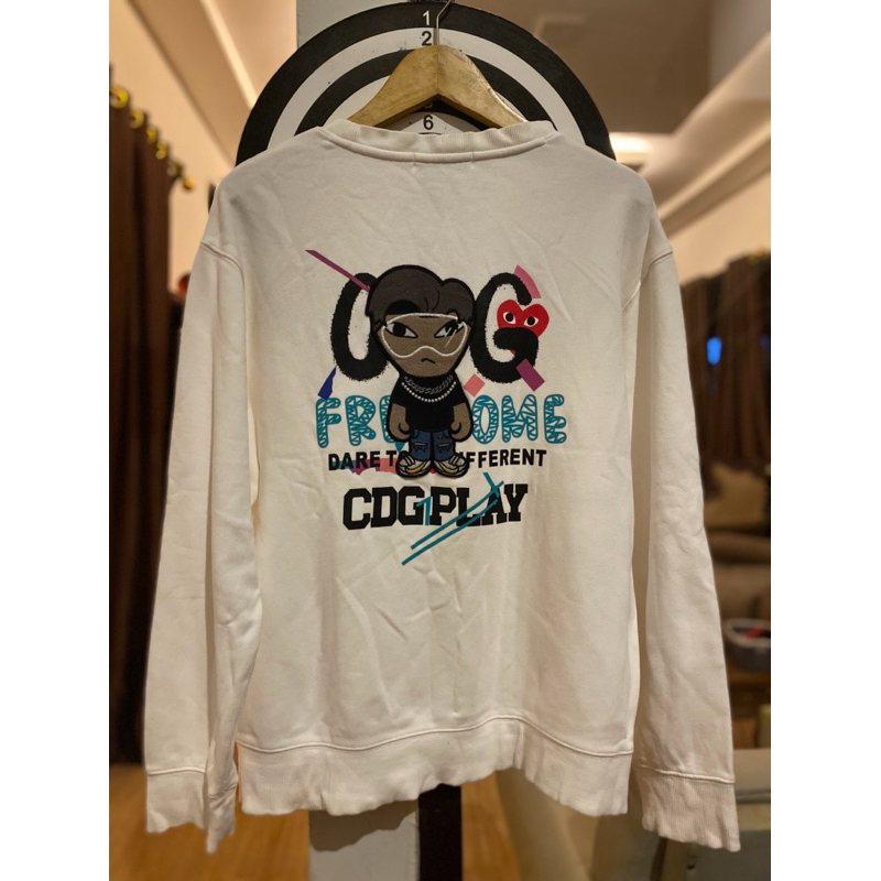 CDG Play Sweater Big Embroidered Logo