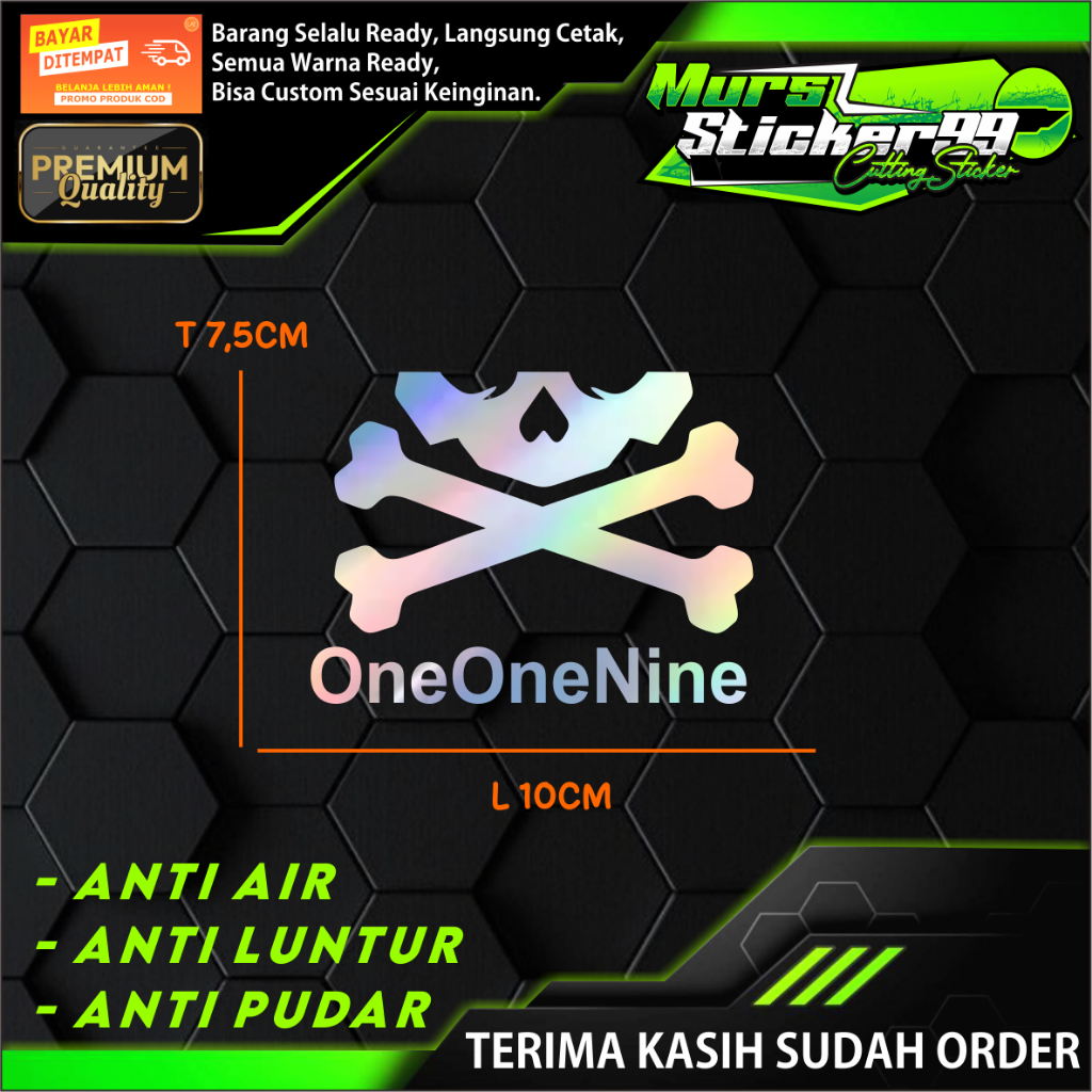 Sticker OneOneNine Sticker Cutting