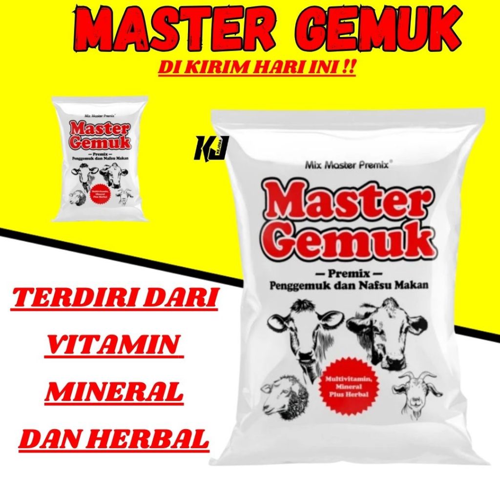 Master Gemuk Suplemen Pakan Untuk Penggemukan Sapi Kambing Domba KEJORAFARM