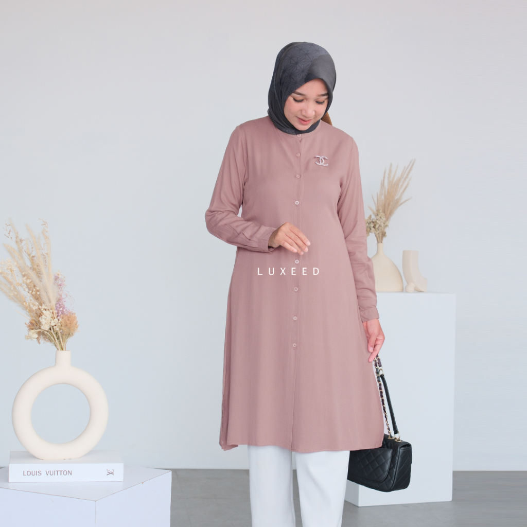 Tunik Wanita Terbaru Tunik Polos Wanita Tunik Twill Rayon Tunik Harian Tunik Basic Tunik Harian