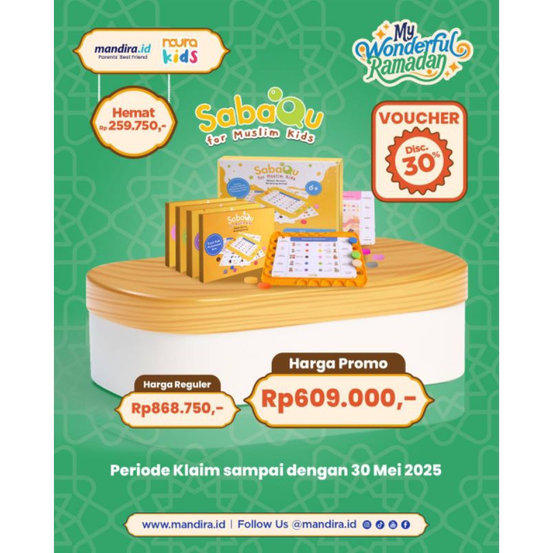 Promo Ramadan | Diskon Ramadan | SABAQU For Muslim Kids | Mainan Edukatif | Usia 6+++