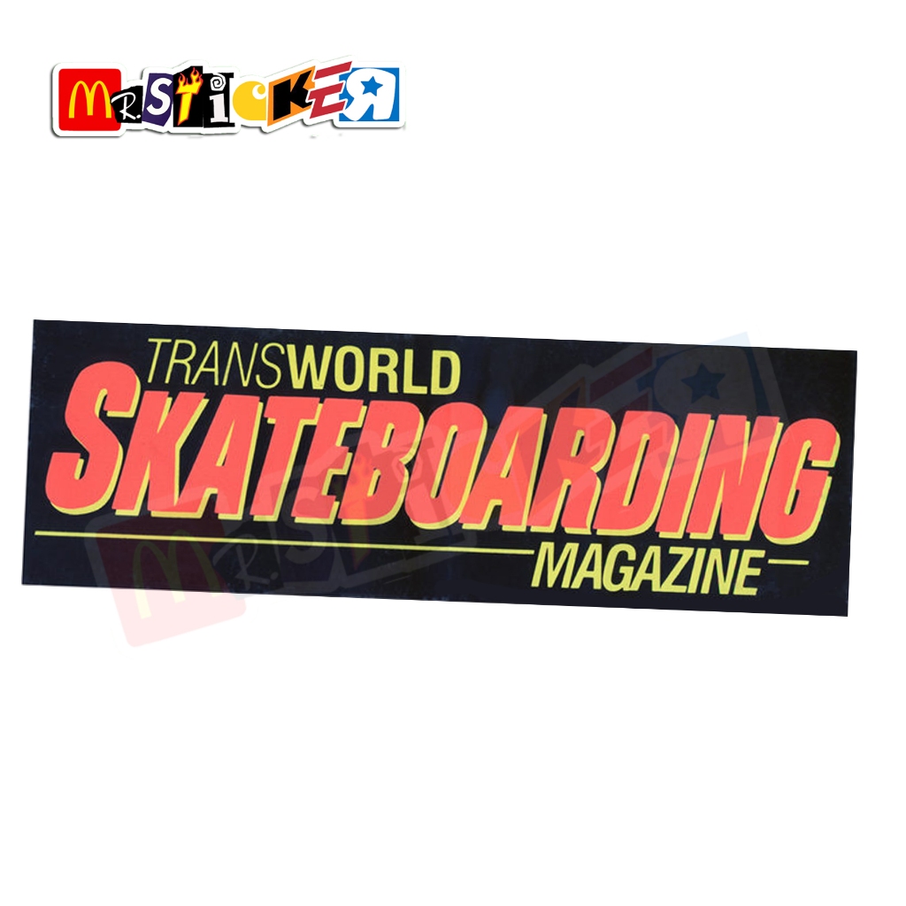 

sticker TRANSWORLD Skateboarding Magazine logo stiker retro skateboards