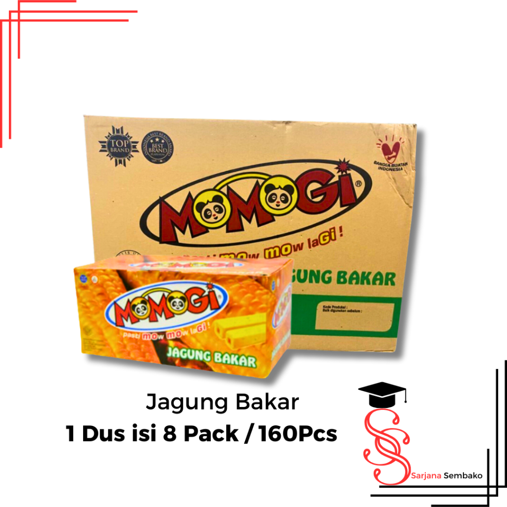 

Momogi Snack Stick Jagung Bakar - 1 Dus 160 Pcs