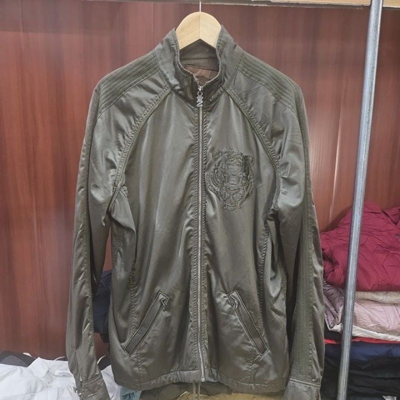 Jaket Pria hijau army original KENZO Size L XL