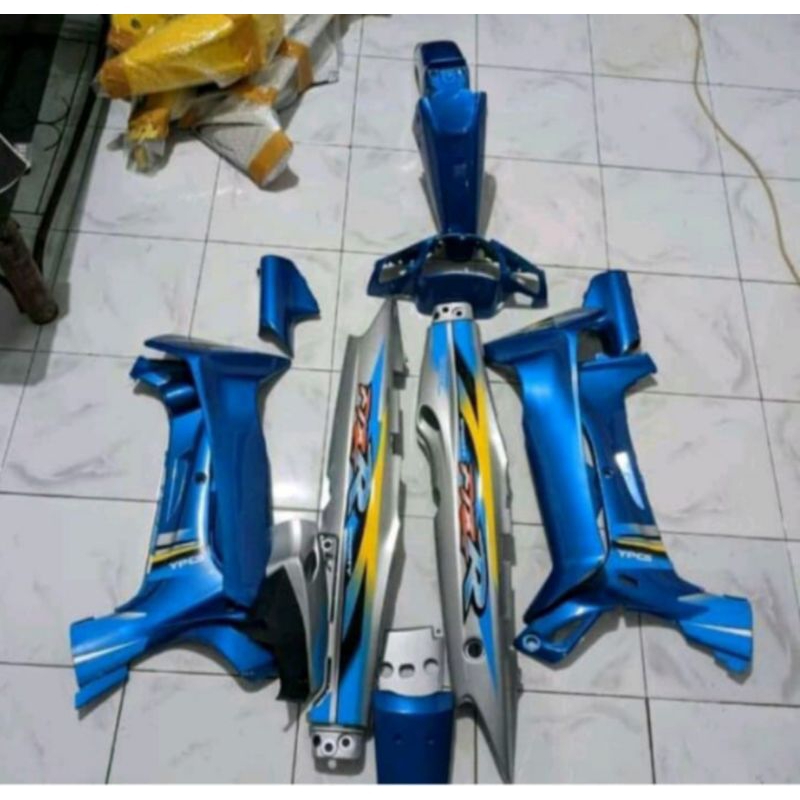 Murah cove body samping fiz r full set halus body full set halus fiz r warna biru silver