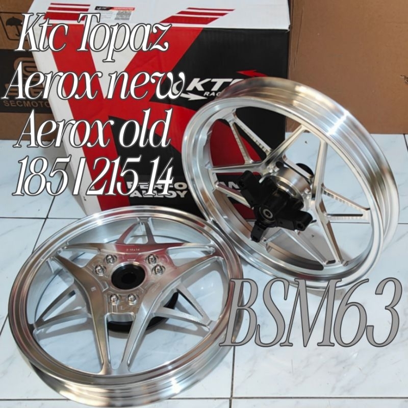 Pelek Racing Ktc Topaz Aerox New Connected & Aerox 155 old / Velg Ktc Aerox 155 185-14 / 215-14