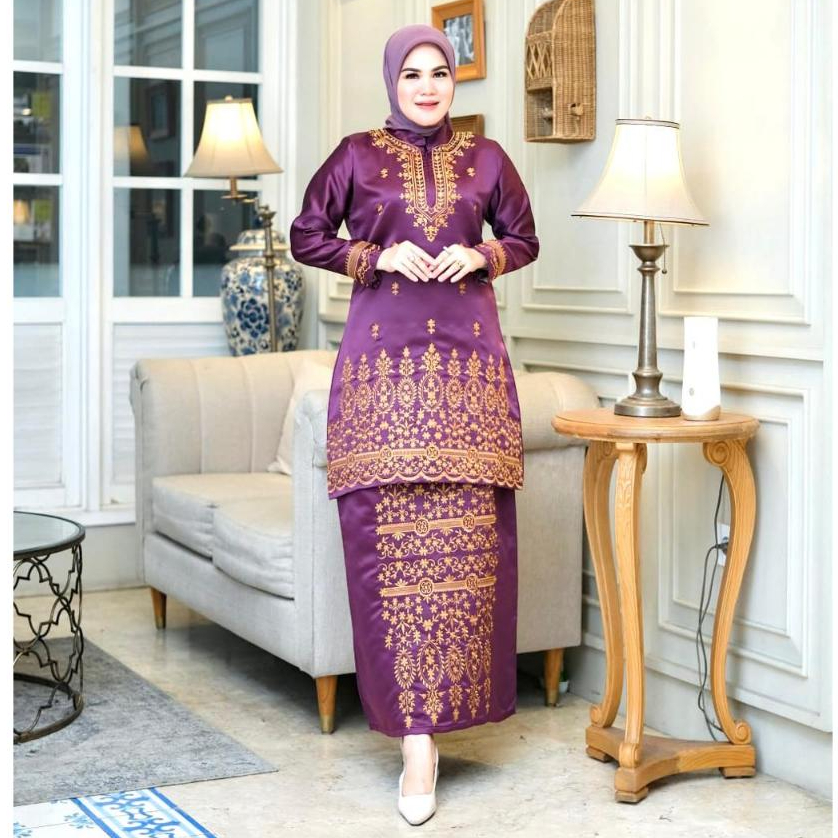 EK-New Set Baju Kurung Bordir - Baju Kurung Modern - Kebaya Modern - Kebaya Baju Kurung Padang - Baj