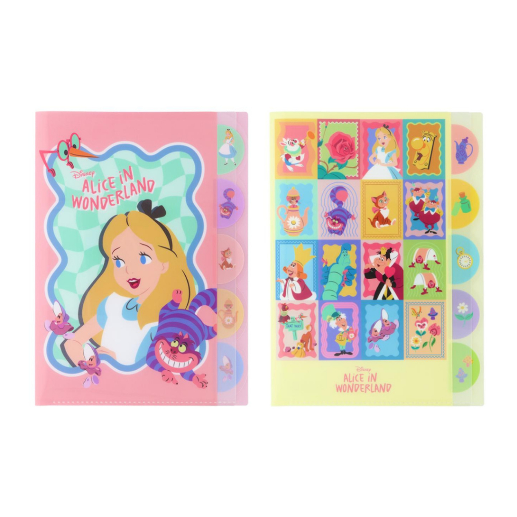 

Index File A4 5P Disney Alice in Wonderland Weird Wave File Holder Map Dokumen Paper Limited Edition