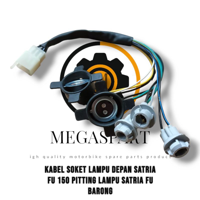 kabel soket lampu depan satria fu 150 pitting lampu satria fu barong