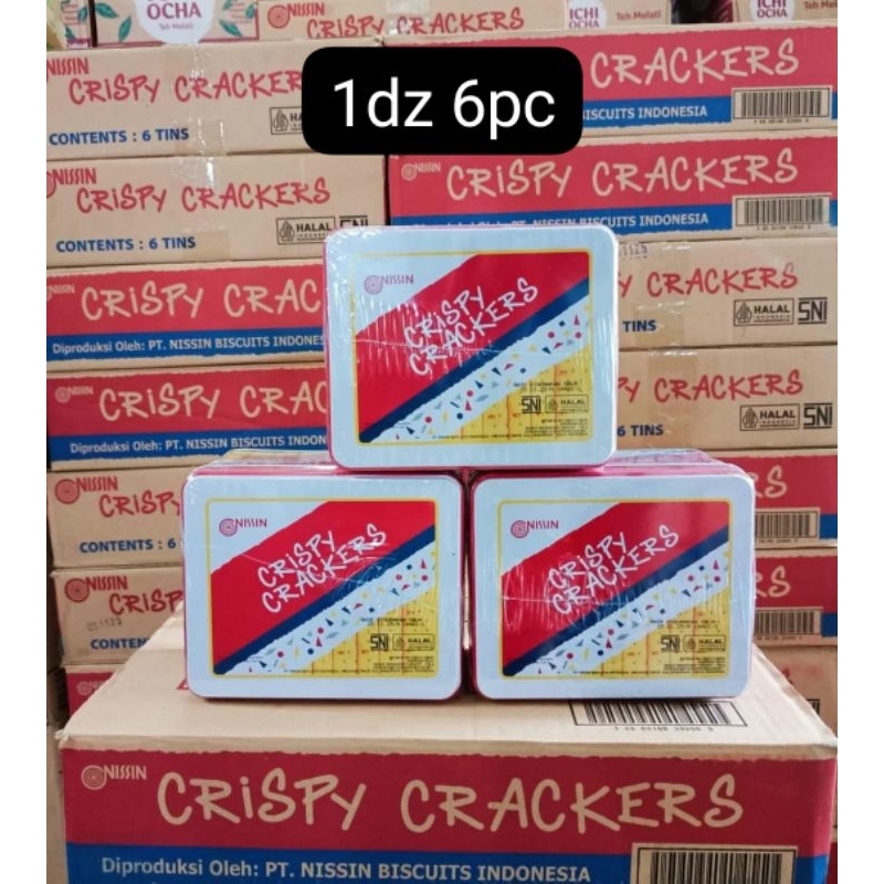 

Nissin Crispy Crackers 750gr / Biskuit Kaleng / Camilan Biskuit