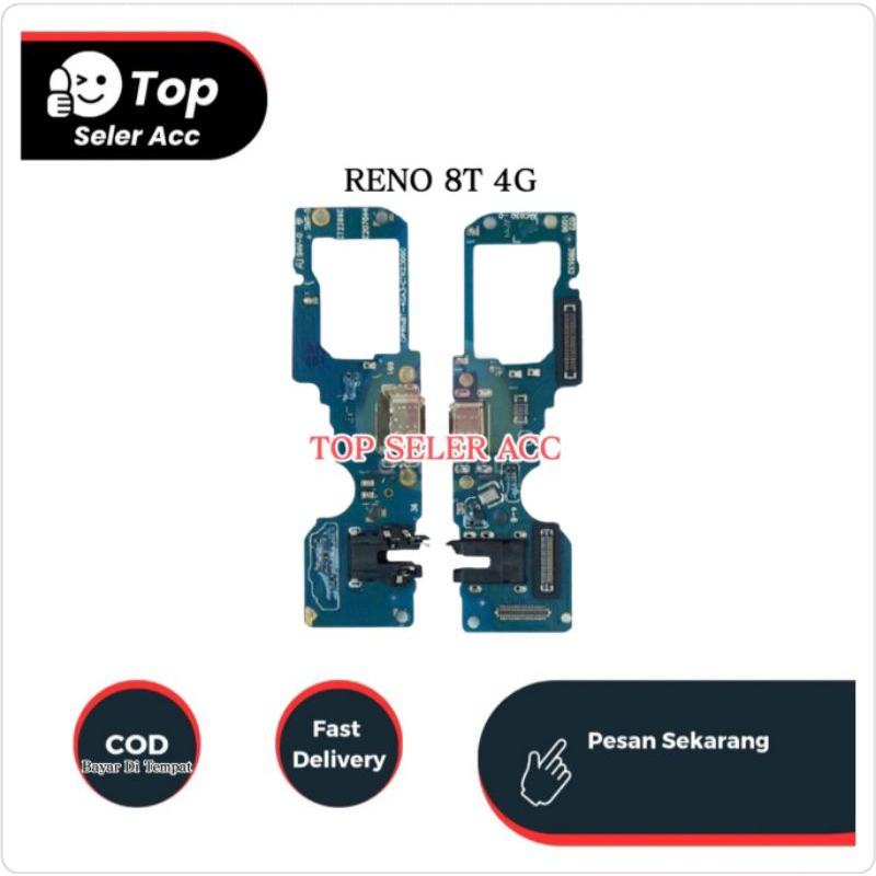 Oppo Reno 8T 4G/5G Flexibel Konektor Papan Cas Mic Oppo Reno 8T 4G/5G Original