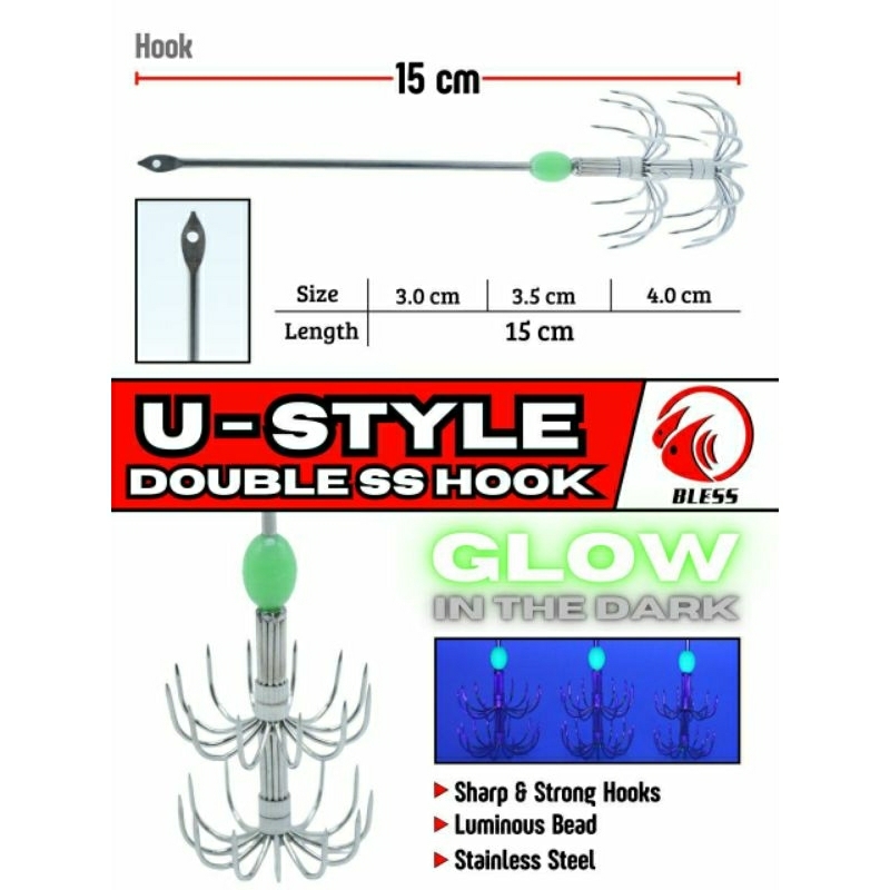 BLESS U-STYLE  Double ss-hook pancing cumi garong cumi