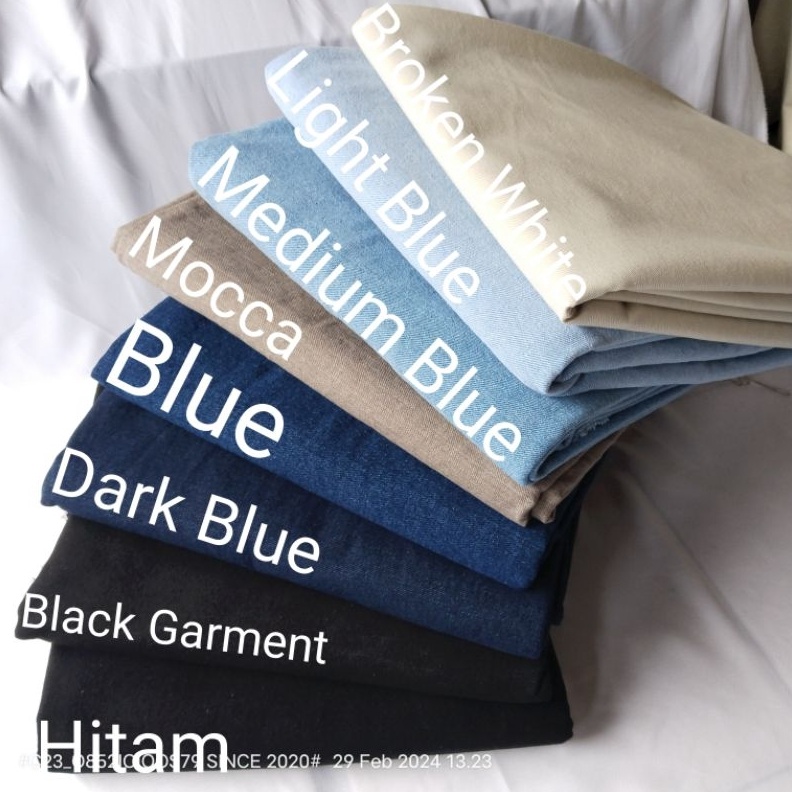 KODE R46B HARGA1 CELANA 125 CM  KAIN DENIM WASHING  BAHAN LEVIS NON STRETCH  BAHAN JEANS 14oz KAIN C