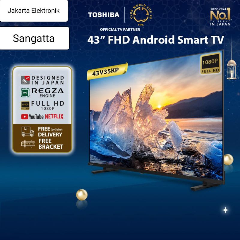 TOSHIBA 43 INCH FHD 1080 ANDROID TV - 43V35KP
